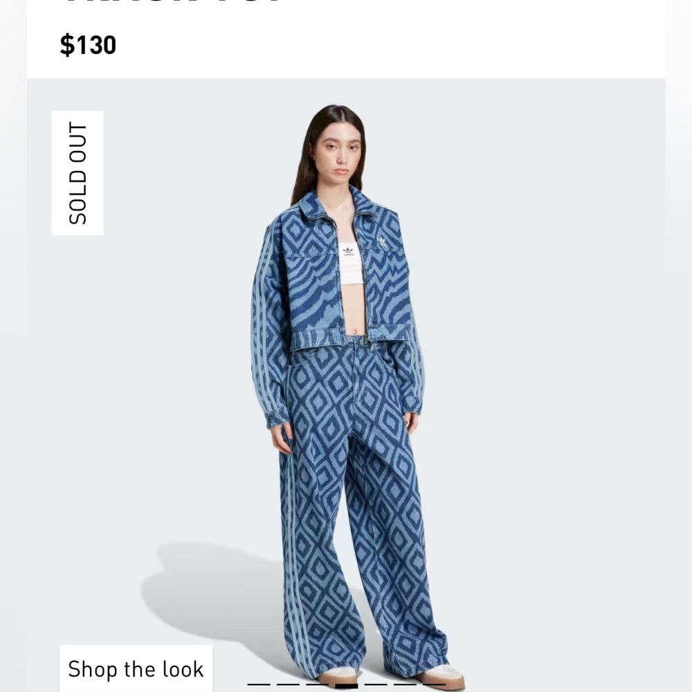 ADIDAS X FARM RIO DENIM TRACK PANT - Picture 4 of 9
